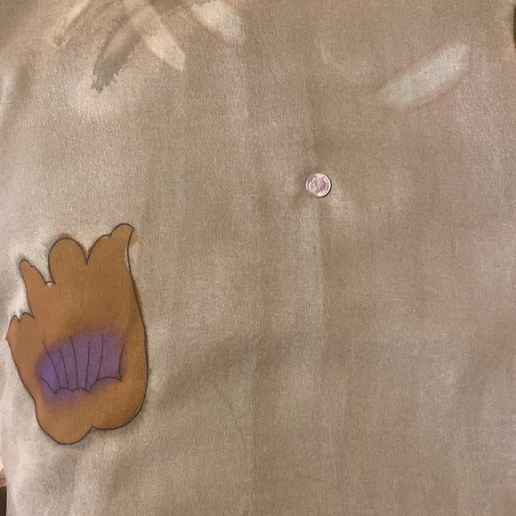 Sacred Threads Boho Artsy Sleeveless Maxi Shift Dress Size L Olive Green & Brown - Picture 11 of 11